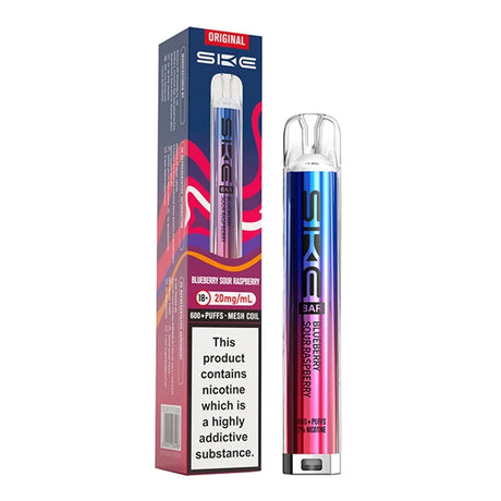 Blueberry Sour Raspberry SKE Bar 600 Prefilled Pod Kit - Vape Universe
