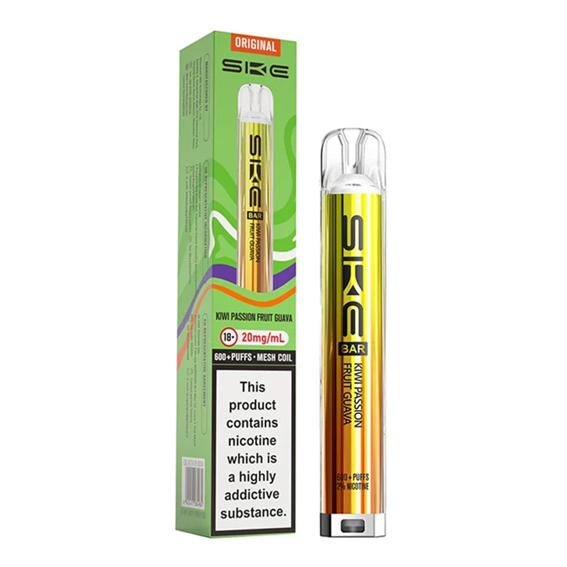 Kiwi Passion Fruit Guava SKE Bar 600 Prefilled Pod Kit - Vape Universe
