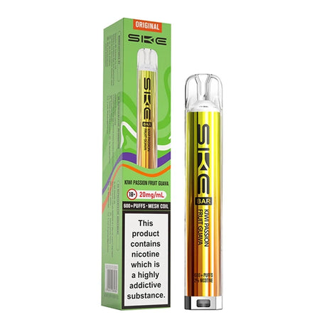 Kiwi Passion Fruit Guava SKE Bar 600 Prefilled Pod Kit - Vape Universe

