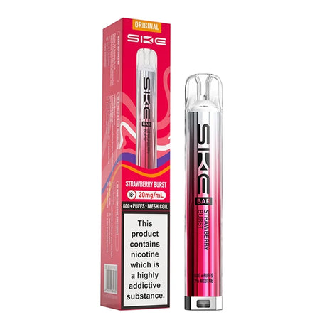 Strawberry Burst SKE Bar 600 Prefilled Pod Kit - Vape Universe
