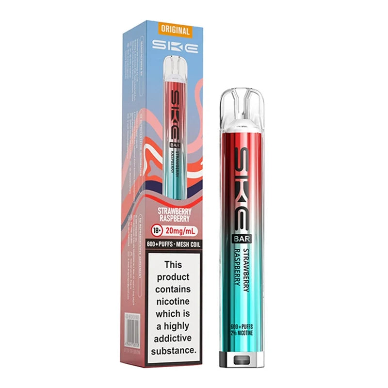 Strawberry Raspberry SKE Bar 600 Prefilled Pod Kit - Vape Universe
