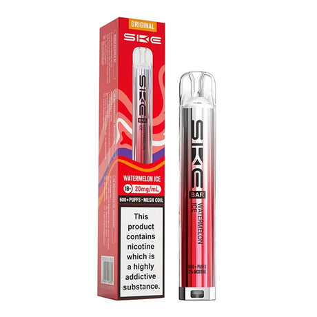 Watermelon Ice SKE Bar 600 Prefilled Pod Kit - Vape Universe
