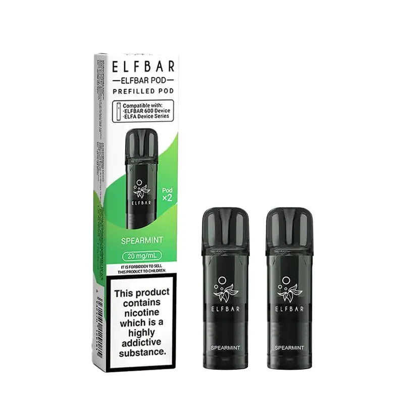 Spearmint Elf Bar 600 Prefilled Pods
