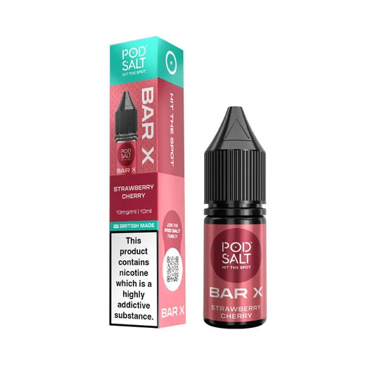 Strawberry Cherry Pod Salt Bar X Nic Salt E-liquid