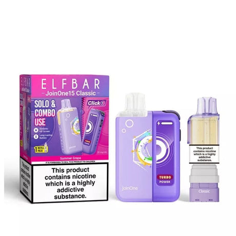 Summer Grape Elf Bar JoinOne15 Classic Prefilled Pod Kit