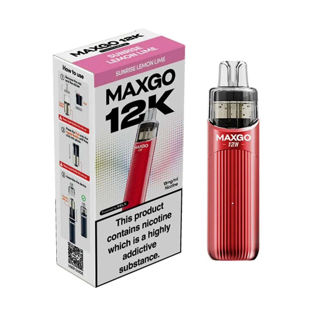 Relx Maxgo 12K Prefilled Pod Vape Kit