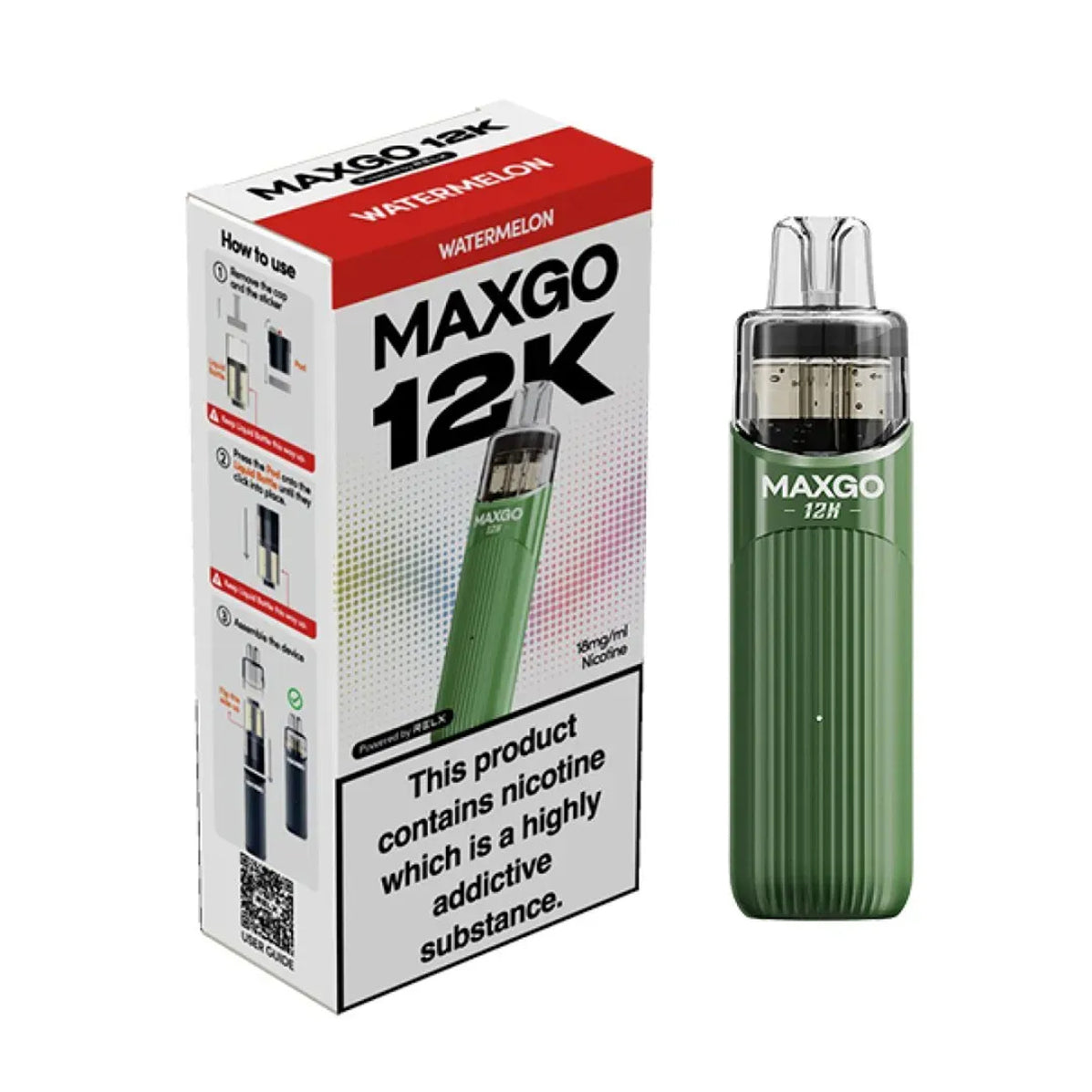 Relx Maxgo 12K Prefilled Pod Vape Kit